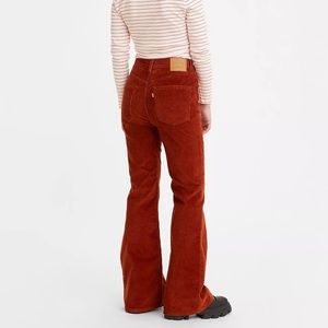 70'S HIGH RISE FLARE CORDUROY WOMEN'S JEANS Sz 28